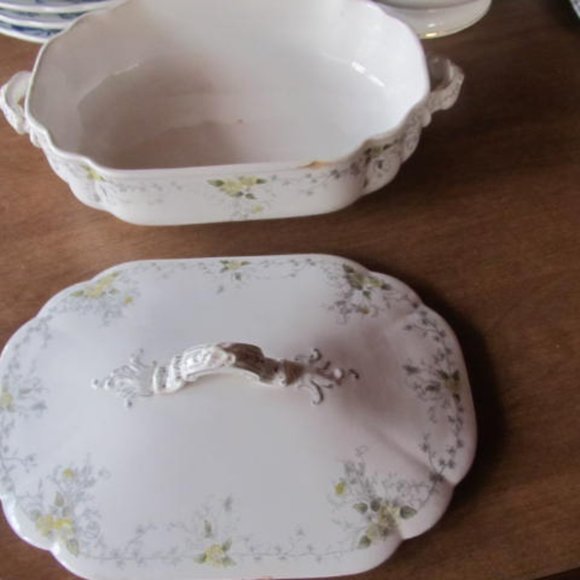 T & R Boote Waterloo Potteries transferware Schonbrunn White Ironstone Covered - Picture 2 of 9